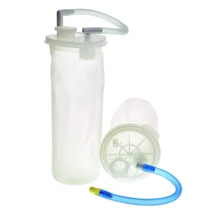 RECEPTAL 1L 1.5L 2L 3L medical waste fluid collection reusable surgical jar canister with disposable suction liner
