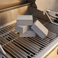 Brosse de nettoyage de barbecue en pierre ponce écologique, résistante à la chaleur, inodore, grattoir pour plaque de cuisson, pour barbecue extérieur et grilles de cuisine