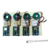 Kartu pemutar musik dapat diprogram kustom Chip suara USB perekam cahaya DIY kertas modul suara MP3 Sensor suara