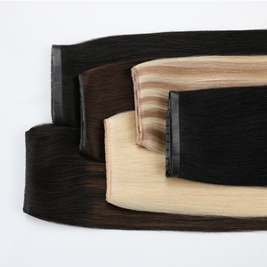 Extensioni per capelli europee OVO invisibili in PU, con trama a farfalla Genius, in vero capello umano, con microperline, senza cuciture, fatte a mano, in PU. - Product Image 4