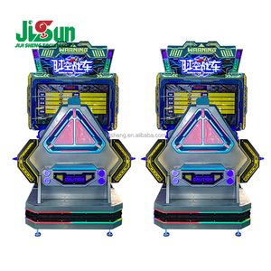 Máquina recreativa de carreras Space Time Chariot Motion con plataforma dinámica, <span class=keywords><strong>simulador</strong></span> de conducción de coches operado con monedas y luces LED - Product Image 4