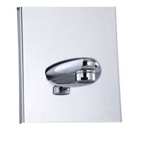 Panneau de douche en céramique à poignée unique à affichage numérique SUS304 Chrome LED avec matériau en acier inoxydable à jet doux transfrontalier