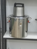 Machine à Fufu Robuste 20L en Acier Inoxydable, Broyeur d'Igname, Hachoir à Viande, Robot Culinaire Multifonction pour Foufou, Igname, Banane