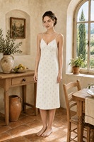 Robe de nuit personnalisée pour femme, style Coquette, Robe nuisette Cami, Robe de nuit douce Cottagecore, Robe de nuit romantique en dentelle florale