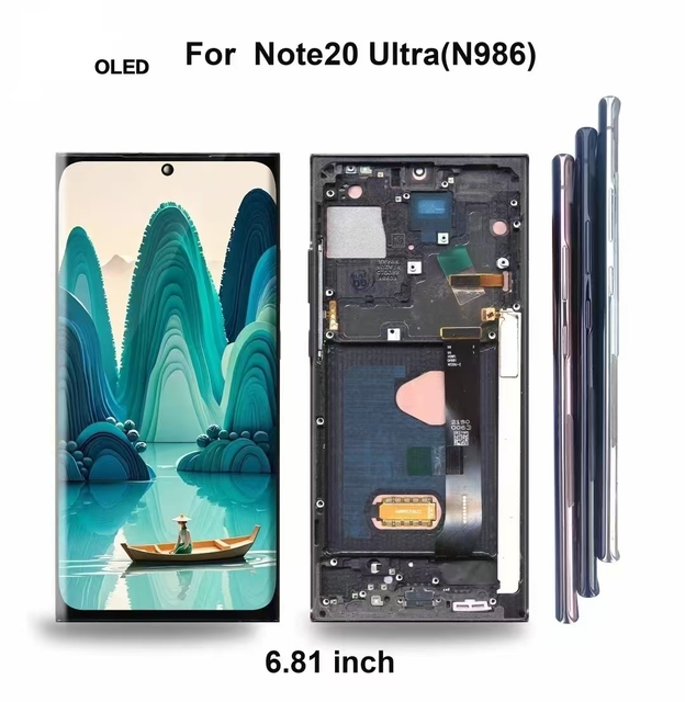 China Mobile Phone Lcds for Samsung Note 20 Ultra Mobile All Phone Display Lcd Touch Screen Mobile Phone Lcd Replacement