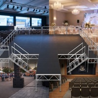 Scène de spectacle à faible coût, podium modulable, scène de concert en vente