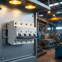 Disjoncteur miniature 4 pôles DAB6-100 pour la protection contre les surcharges et les courts-circuits