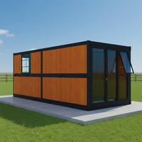 Casa Contenedor Plegable Tipo Z de 20 pies, Ahorro de Espacio, Alojamiento Temporal de Bajo Costo para Vivir