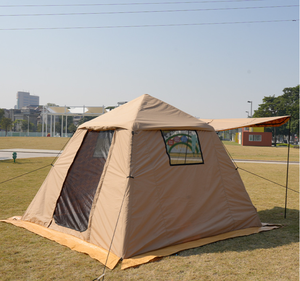 Tente gonflable en coton double couche pour le Moyen-Orient, résistante au vent et à la pluie, abri de camping instantané et chaud - Product Image 6