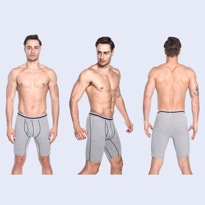 Plus Size <strong>Men's</strong> Breathable Knitted Boxer <strong>Briefs</strong> Underwear Spandex Cotton - Product Image 1