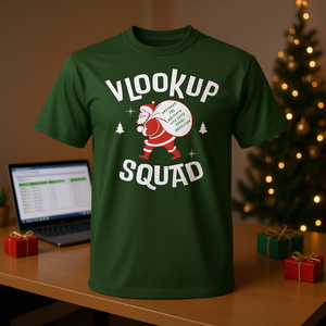 T-shirt Excel Christmas Squad pour analyseur de données, comptable, spécialiste des feuilles de calcul – Cadeau de Noël - Product Image 3