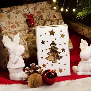 Coffret cadeau cosmétique personnalisé avec logo imprimé pour crème pour le visage et crème pour les yeux, 3 tailles, boîte pliante de Noël en carton robuste - Product Image 2