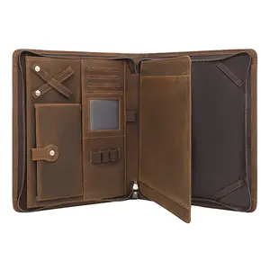 Multi Function Vintage Leather Storage Bag For iPad 11 inch Protective Case For tablet 11" Universal Tablet Bag