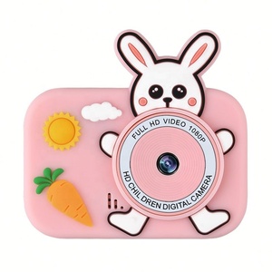 New Cartoon <b>Mini</b> Rabbit HD Children's <b>Camera</b> 2.4" Screen One Click Photography Takes Photos Videos Party Toys Digital Kids - Product Image 1
