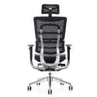 Chaise de bureau ergonomique en maille de haute qualité, repose-pieds réglable, poste de travail pivotant, chaise de direction