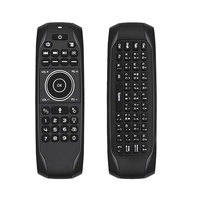 BOXPUT G7R PRO Keyboard Mini Rusia dengan Lampu Latar, Mouse Udara Suara, Gyro, Pembelajaran IR, Remote Kontrol Mouse Udara Nirkabel 2.4G untuk TV BOX