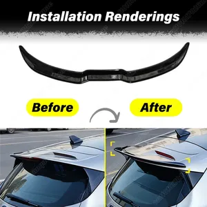 Pour MK4 ST-LINE 2019 2020 2021, aileron de toit arrière fixe pour automobile, kit de modification et de décoration de carrosserie - Product Image 2