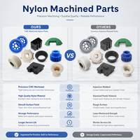 Pièces usinées CNC en nylon PA6 PA66 de haute précision sur mesure, service OEM pour poulies, rouleaux, bagues et composants mécaniques