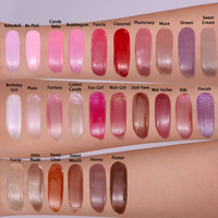 Cosmétiques en gros personnalisés, gloss à lèvres liquide minéral repulpant, marque privée, nude, organique, transparent, brillant, végan, imperméable