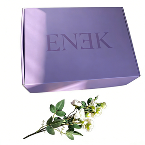 Caja de Regalo de Papel Morado de Lujo con su Logotipo, Caja de Envío Vacía Reciclada para Maquillaje, Cabello, Cosméticos, Venta al Por Mayor - Product Image 2