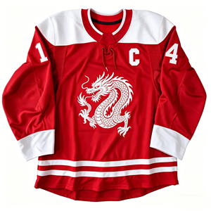 Jersey Hoki Es Profesional Bordir Sublimasi Seragam Tim Kustom untuk Kompetisi - Product Image 2
