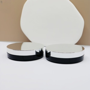 Yuecai Boîtier vide pour fond de teint coussin rond 15g, couvercle miroir argenté, base noire, pour <span class=keywords><strong>crème</strong></span> BB et <span class=keywords><strong>crème</strong></span> <span class=keywords><strong>CC</strong></span>, avec miroir, vente en gros - Product Image 2