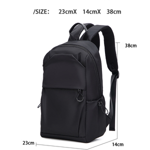 Custom Waterproof Unisex Mini Backpack <b>College</b> Student Small Laptop School <b>Bag</b> Lightweight Leisure Polyester Zipper - Product Image 4