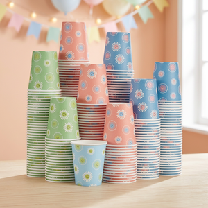 <b>Custom</b> Biodegradable Kraft Paper Single Wall Disposable Coffee <b>Cups</b> with Logo Printing 8oz/12oz/16oz Sizes - Product Image 1