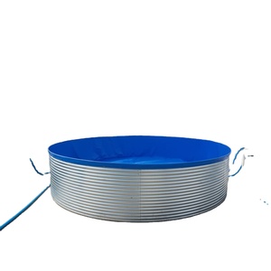 حوض سمك من الفولاذ المجلفن للزراعة/الاستزراع التجاري، معدات تربية الأسماك، بطانة من القماش المشمع PVC، ماركة SYGH، حجم مخصص - Product Image 1