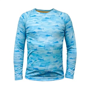 Sublimation 100 Polyester Spandex Fishing Jersey Shirts Upf50+ Fly Fishing Shirt - Product Image 2