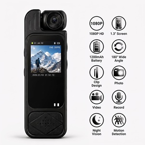 Mini Cámara Corporal 1080P HD, Grabadora de Video Portátil con Lente Giratoria, Pantalla LCD y Clip - Product Image 4