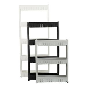 Chariot à roulettes en plastique à 5 niveaux, étagère de rangement à glissière en H, 5 "x 21.5" x 52 "52", organisation de garde-manger, salle de bain et salon, vente à chaud - Product Image 3