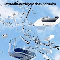 Fontaine à eau automatique pour animaux de compagnie de 3,2 L, réservoir transparent en PC, robinet en acier inoxydable 304, double mode d'alimentation en eau, stockage d'eau d'urgence de 300 ml