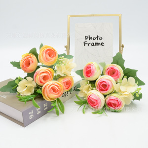 Bouquet de roses artificielles Dongchen Crafts, fleurs en soie, décorations pour mariage et maison - Product Image 3