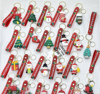 Maßgefertigter Weihnachtspuppen-Schlüsselanhänger 3D Mini-Figur Taschen- und Autoanhänger Großhandel Weihnachtsgeschenk Hängender Charm Accessoire