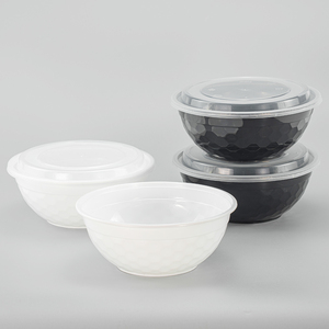 Nuevo diseño para ir <span class=keywords><strong>a</strong></span> preparar comidas, tazones de fideos de plástico para llevar, contenedor redondo de plástico para almacenamiento de alimentos con tapa - Product Image 3