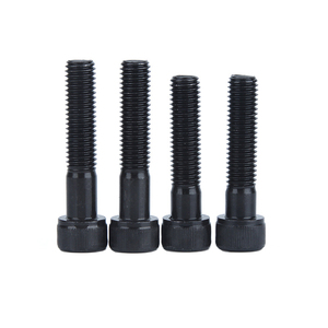 Black Hex Cap <b>Screws</b> Metric Carbon Steel Class 8.8 Coarse Thread 10mm Diameter - Product Image 6