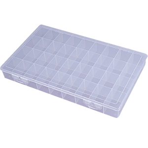 Clair d'art palette boîte, 24,36,48 puits palette de peinture en plastique avec couvercle, pliable peinture boîte de rangement pour aquarelle, <span class=keywords><strong>acrylique</strong></span> - Product Image 1