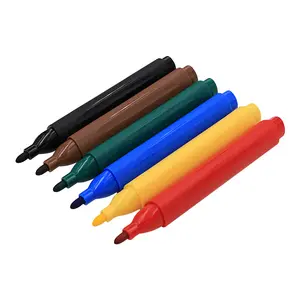 Werkslieferanten individualisierte waschbare Faserspitze 12/24/36/48 farbiger Dreieck-Wasserfarben-Marker-Stift für Kinder Malerei Farben
