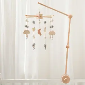 Fieltro <span class=keywords><strong>musical</strong></span> de arcoíris neutro <span class=keywords><strong>para</strong></span> bebé, decoración de Guardería Móvil, arcoíris colgante, <span class=keywords><strong>cuna</strong></span> móvil - Product Image 1