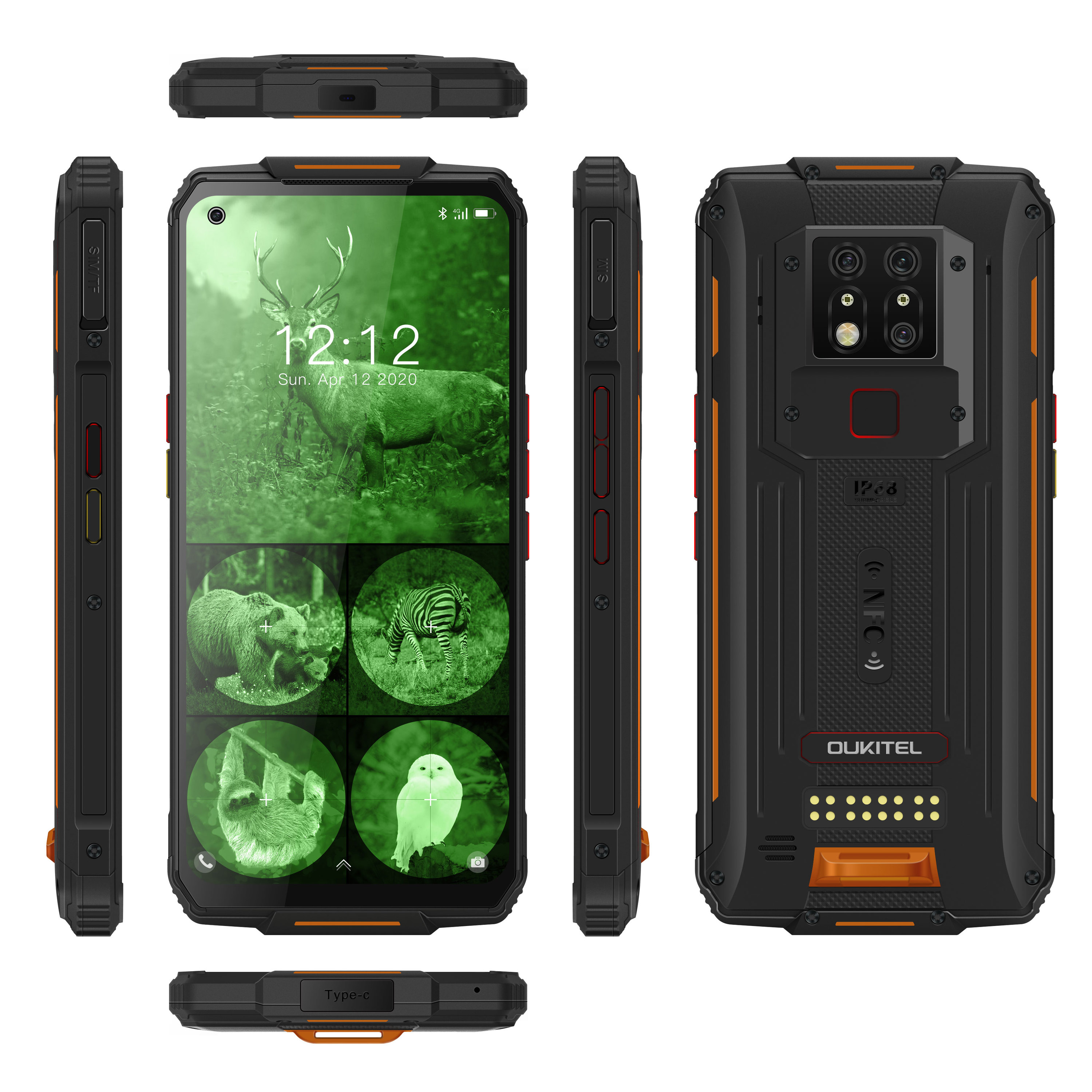 OUKITEL WP7 - Rugged Waterproof Smartphone with Triple Camera