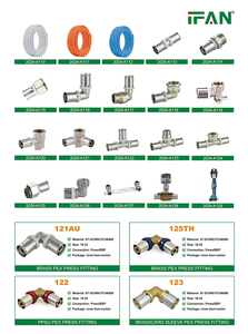 Pour IFAN ISO15875 usine OEM Pex presse raccords couleur lisse personnalisé 16-32mm fileté en laiton Pex raccords de tuyauterie longue durée - Product Image 5