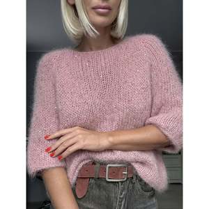 เสื้อสเวตเตอร์แขนสั้นปักเลื่อมเฮลล์เบลา 0XL เสื้อสเวตเตอร์ผู้หญิง - Product Image 6