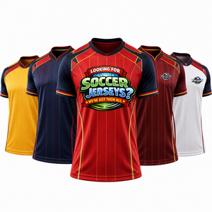Vente en gros usine : Maillots de football style 2026 personnalisables avec nom et numéro, séchage rapide, uniformes d'équipe, vêtements de sport - Product Image 1