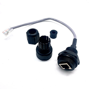 Connecteur étanche pour câble Ethernet LAN RJ45, type long <span class=keywords><strong>M25</strong></span>, montage sur panneau, extérieur - Product Image 3