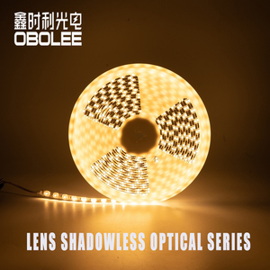 High Brightness 2835 48L 15mm Lens Diffused <b>LED</b> <b>Strip</b> <b>Light</b> Seamless Cuttable for Cove Ceiling Recessed Aluminum <b>Channel</b> 24V - Product Image 4