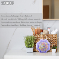 2 in 1 Soft Bath Bubble Bath Flower Scrub Shower Puff Shower Bouquet dengan Jaring TPR