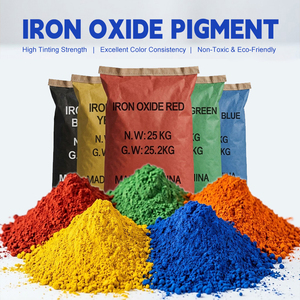 Additif colorant pour béton en poudre microfine à haute couvrance, testé ISO9001, pour la construction extérieure, pigment d'oxyde de fer - Product Image 1