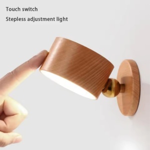 Wholesale Magnetic Rotatable LED Wooden <b>Wall</b> Lamp USB Charging Dimming Small <b>Wall</b> <b>Light</b> Suitable for Study Rooms&Bedrooms - Product Image 2