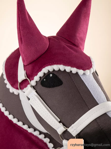 Máscara de Accesorios para Caballo de Juguete <span class=keywords><strong>DR</strong></span> Plush, Nuevo Diseño 2025, Juguete de Caballo de Tela de Nailon Suave - Product Image 2
